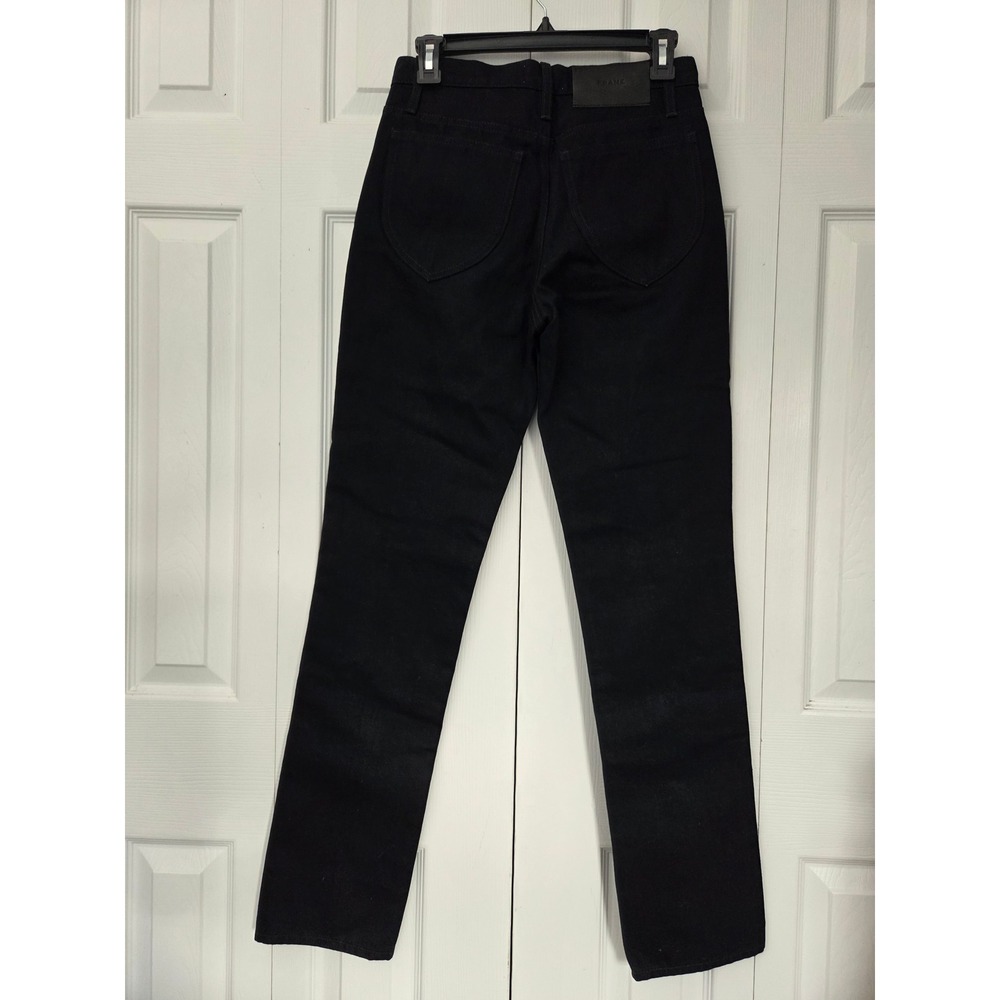 FRAME Le Italien True Straight High Rise Jeans Womens 25 Noir Black NWT $338 - Picture 3 of 12